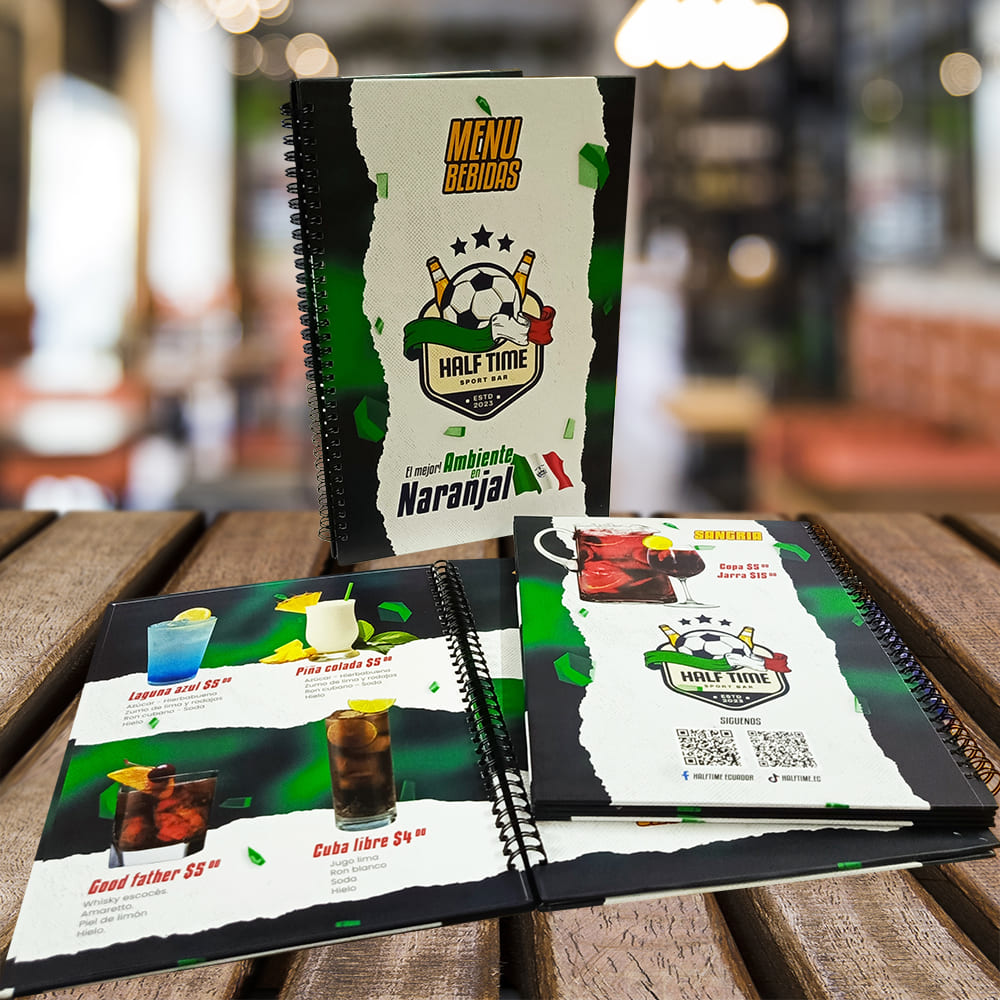 Menus para restaurante