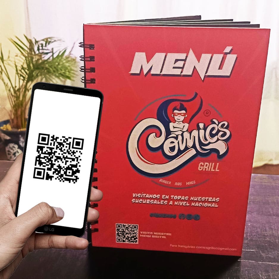Menus con codigo QR