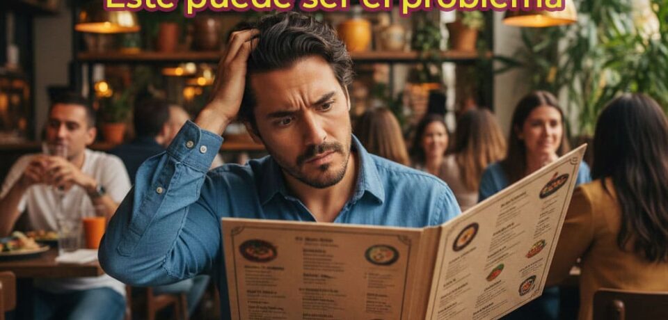 cliente indeciso menus Diseño de menus para restaurantes